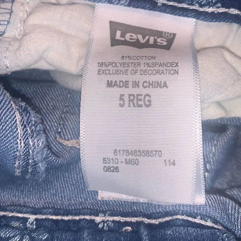 Little girls Levi shorts